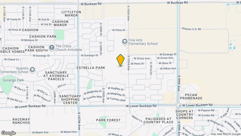 10340 W Hilton Ave Mapa y Detalles de la Ubicación