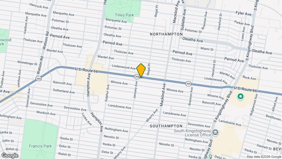 5536 Chippewa St Mapa y Detalles de la Ubicación