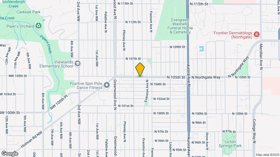 521 N 105th St Map and Location Details