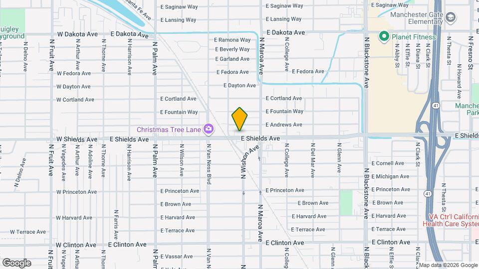 737 E Shields Ave Map and Location Details