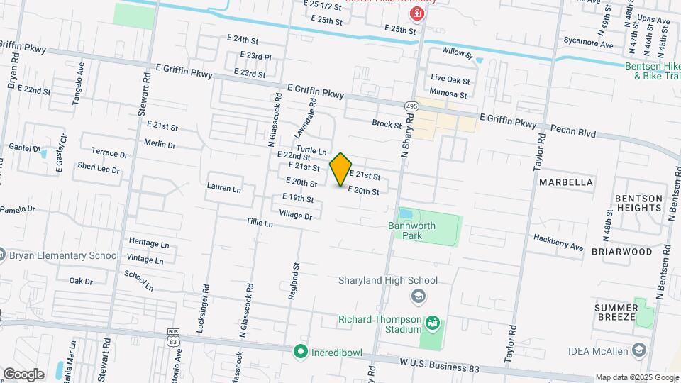 2202 E 20th St Map and Location Details
