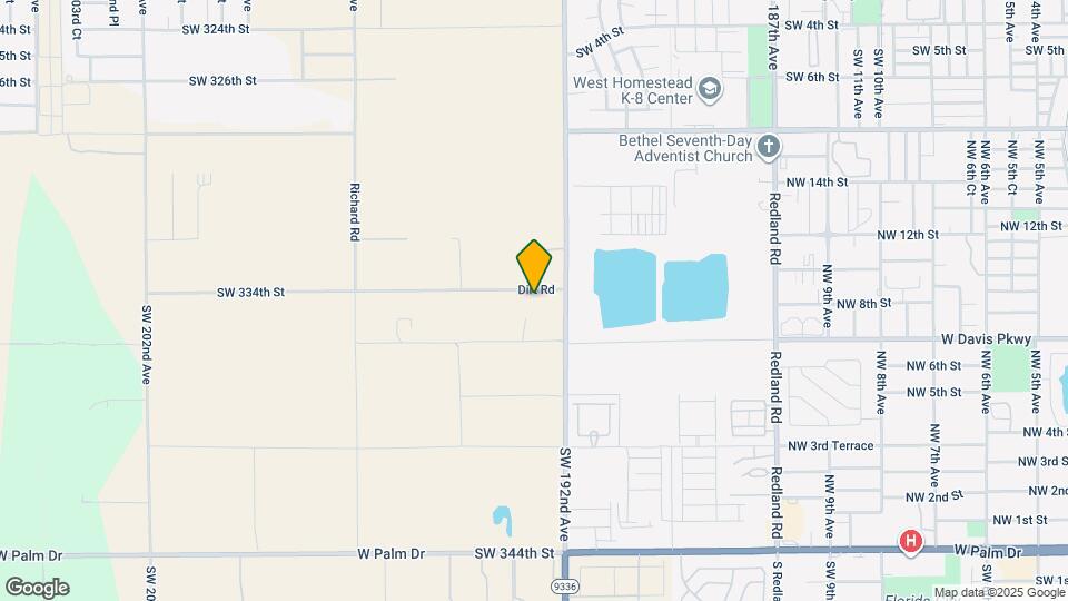 19250 SW 334th St Map and Location Details