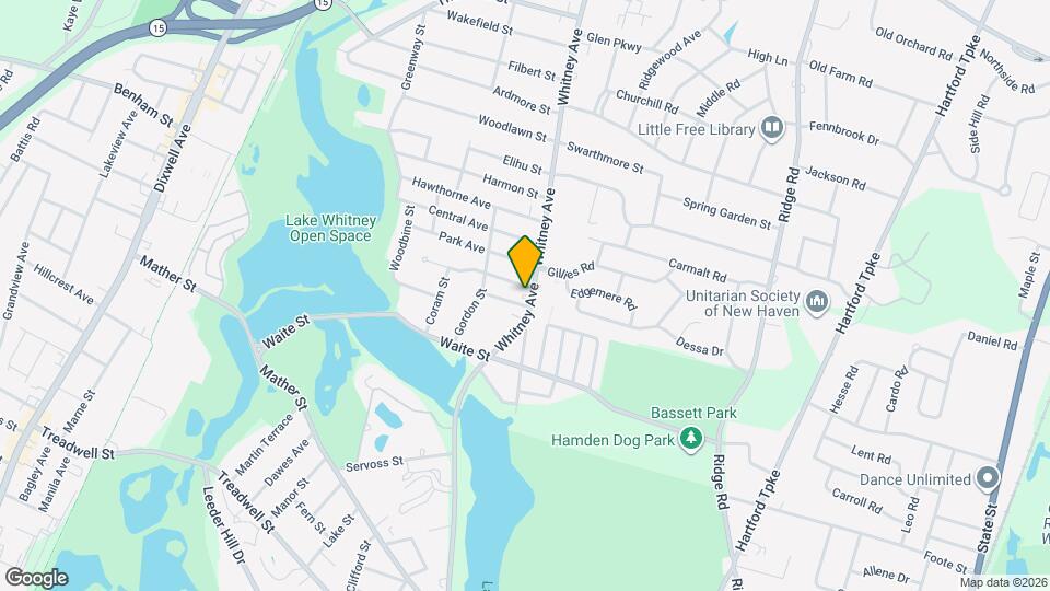 1604 Whitney Ave Map and Location Details