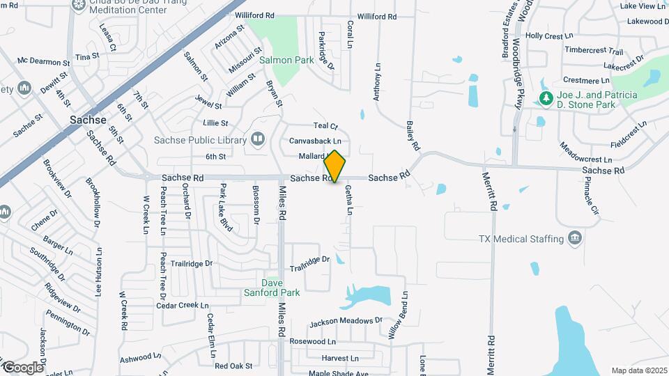 4510 Sachse Rd Map and Location Details