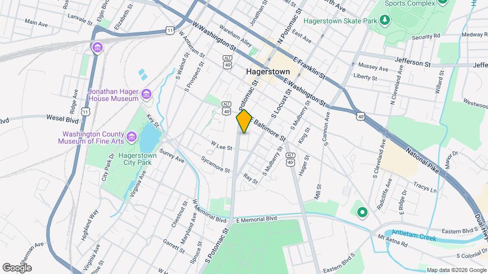 254 S Potomac St Map and Location Details