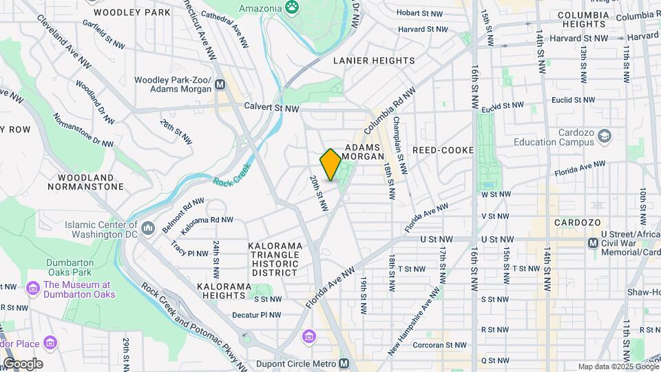 1905 Kalorama Rd NW Map and Location Details