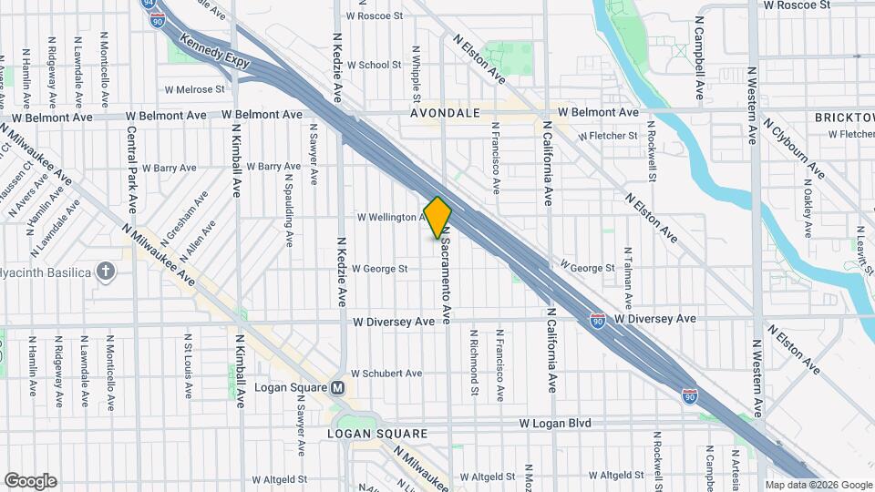 2922.5 N Sacramento Ave Map and Location Details