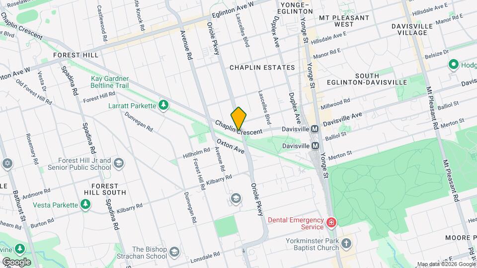 256 Oriole Pkwy Map and Location Details