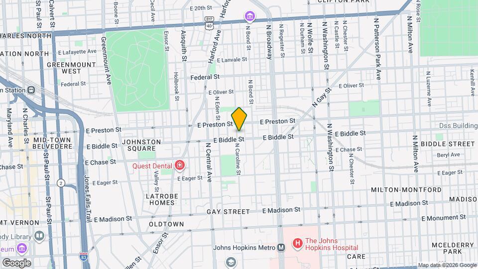 1211 N Caroline St Map and Location Details