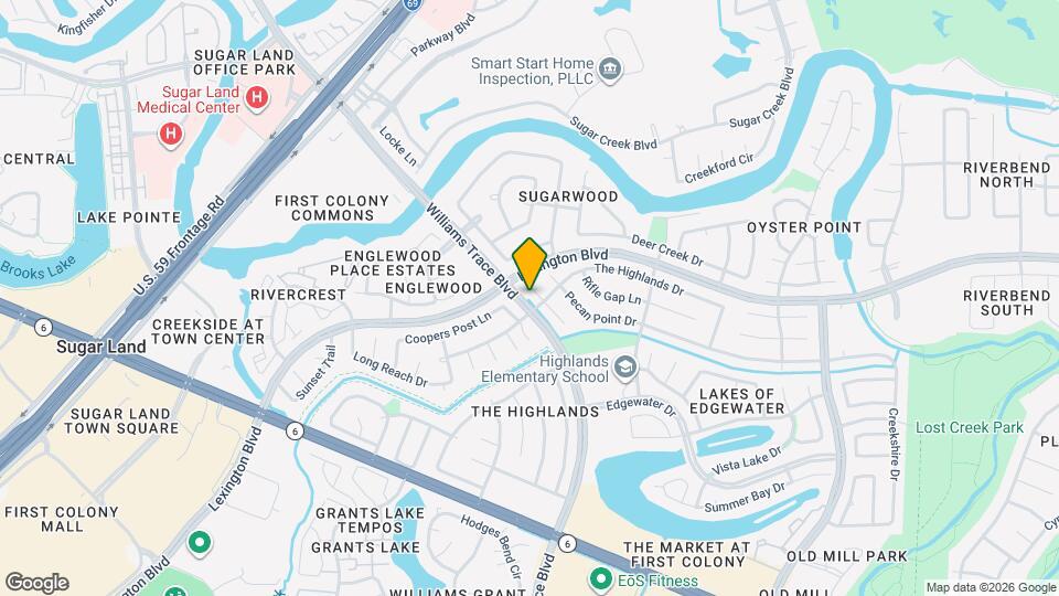 1814 Brushy Creek Dr Map and Location Details