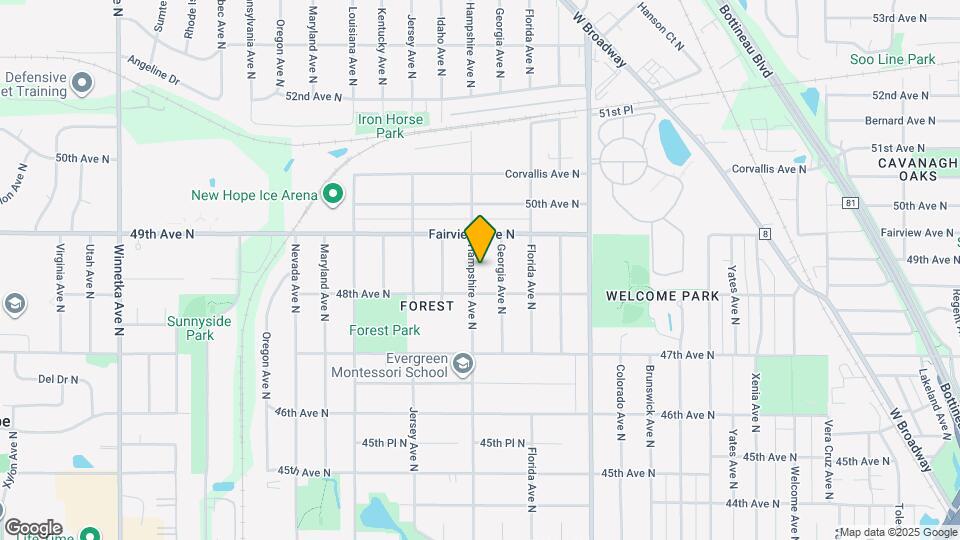 4818 Hampshire Ave N Map and Location Details