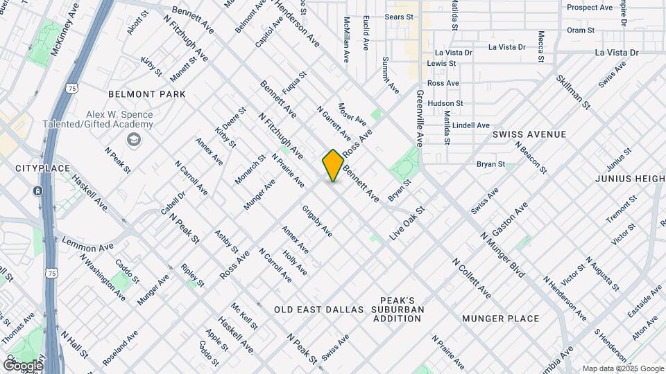 1614 N Fitzhugh Ave Map and Location Details