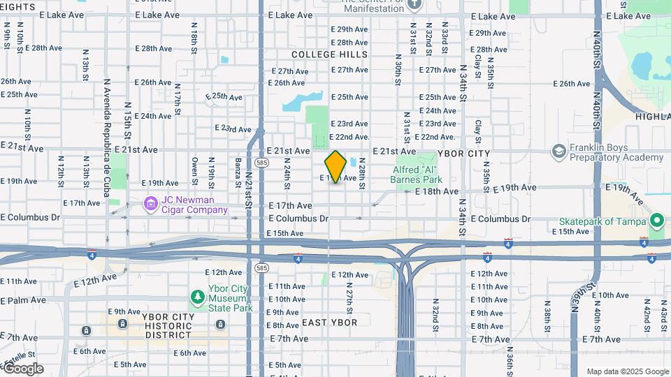 2606 E 18th Ave Mapa y Detalles de la Ubicación