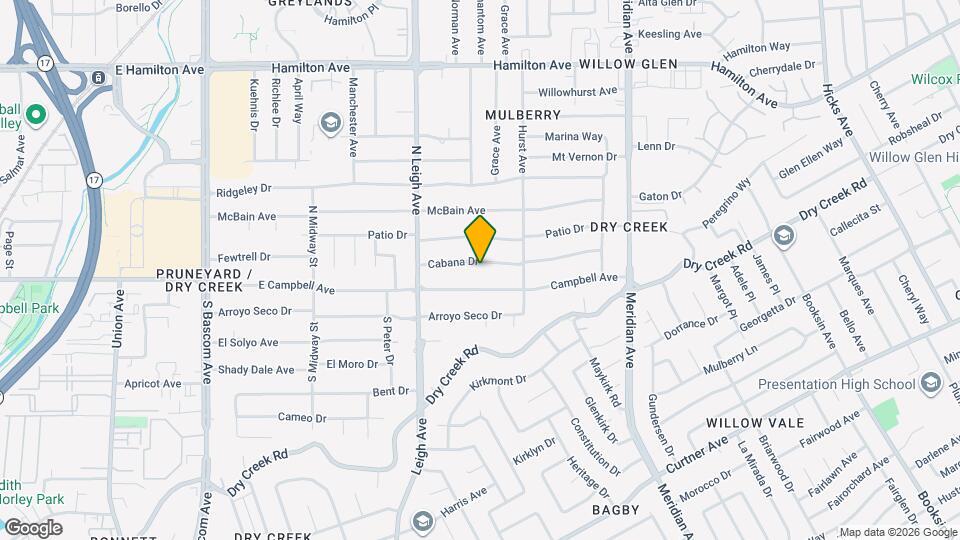 1878 Cabana Dr Map and Location Details