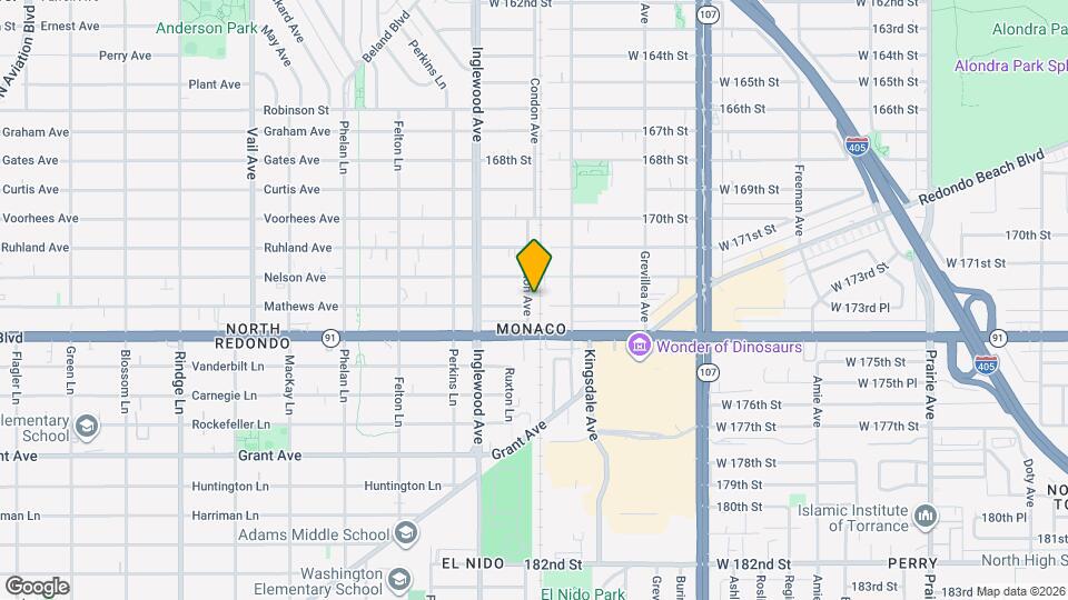 17234 Condon Ave Mapa y Detalles de la Ubicación