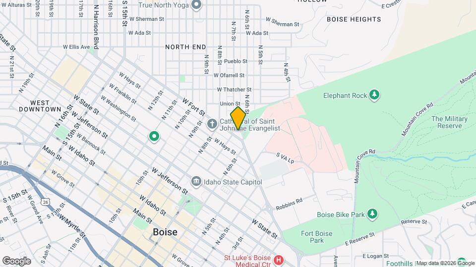 624 W Fort St Map and Location Details