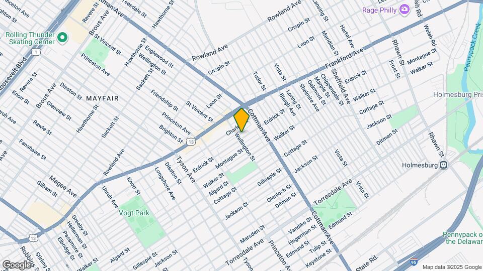 7204 Erdrick St Map and Location Details