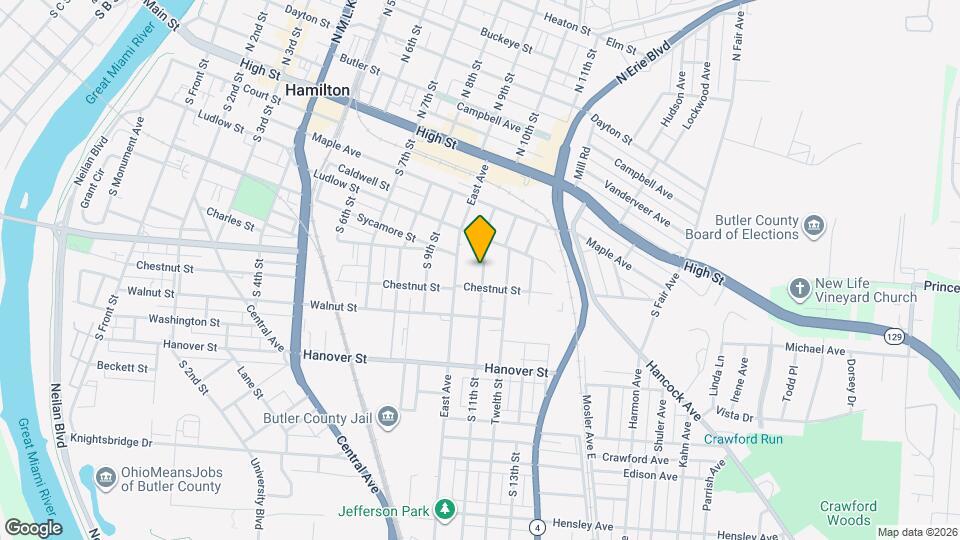 339 S 11th St Map and Location Details