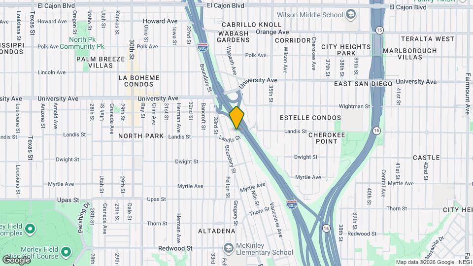3714 Nile St, Unit 101 Map and Location Details