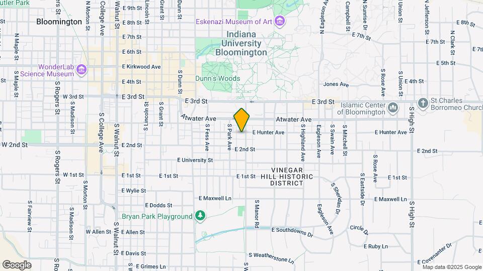 822 E Hunter Ave Map and Location Details