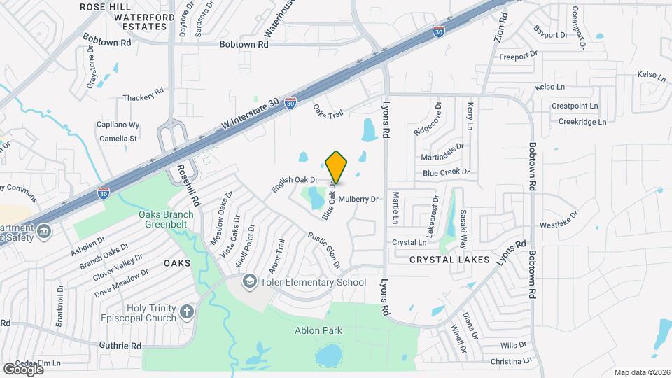 5814 Blue Oak Dr Map and Location Details