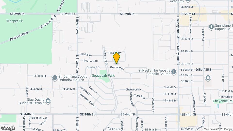 3409 Overland Dr Map and Location Details