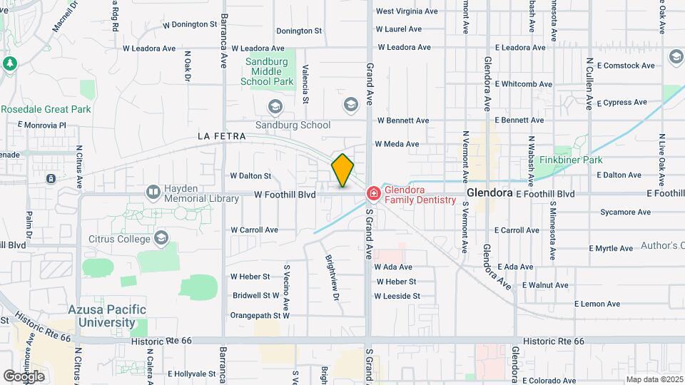 555 W Foothill Blvd Map and Location Details