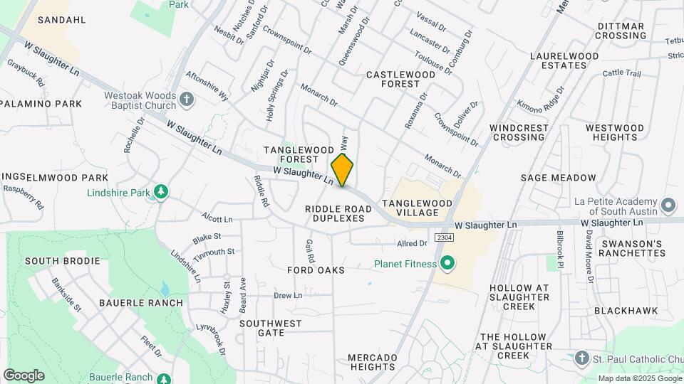 2417 W Slaughter Ln Map and Location Details