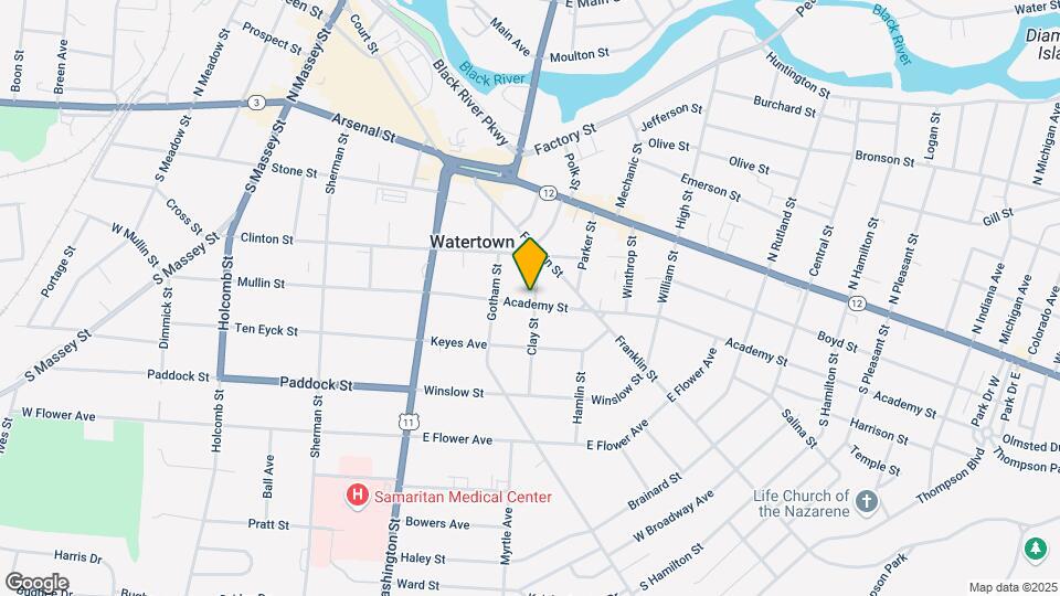 334 Clay St Map and Location Details