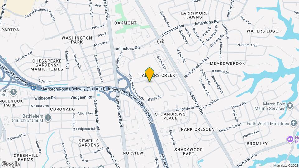 6845 Cedarwood Ct Map and Location Details