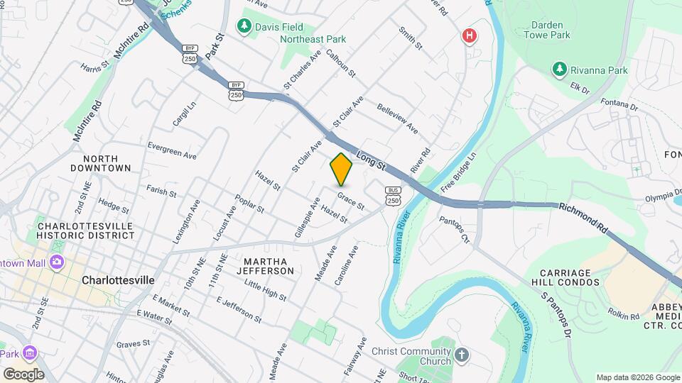 1413 Grace St Map and Location Details