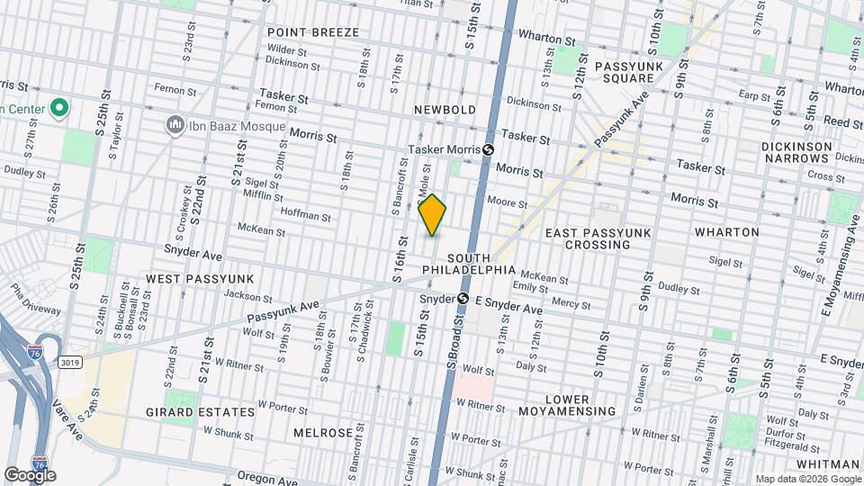 1926 S 15th St, Unit 3rd floor Map and Location Details