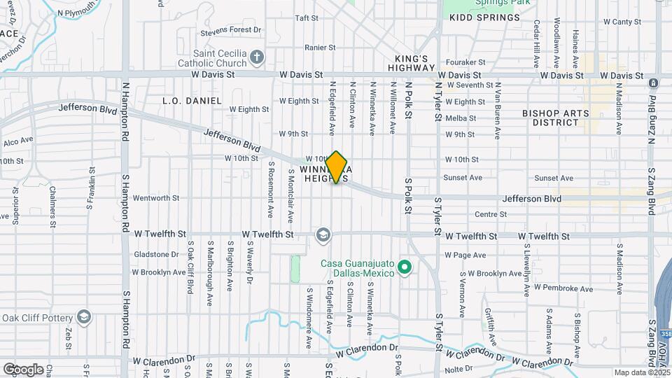 222 S Edgefield Ave Map and Location Details