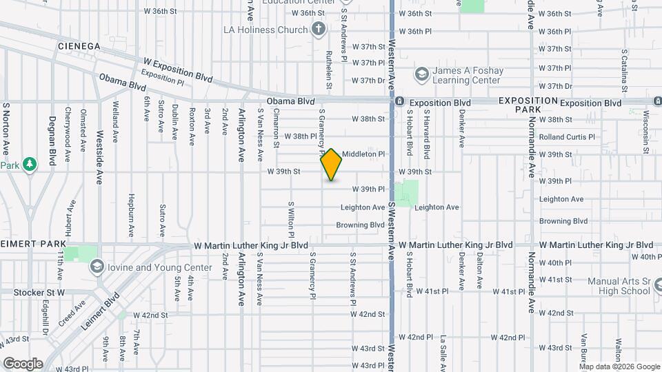 1747 W 39th Pl Map and Location Details