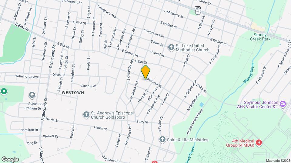 1508 E Mimosa St Map and Location Details