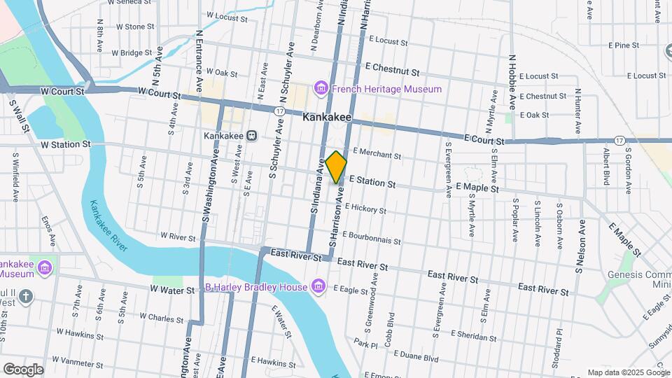 343 S Harrison Ave Map and Location Details