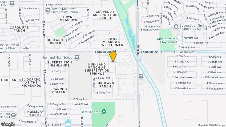 4587 E Barbarita Ct Map and Location Details