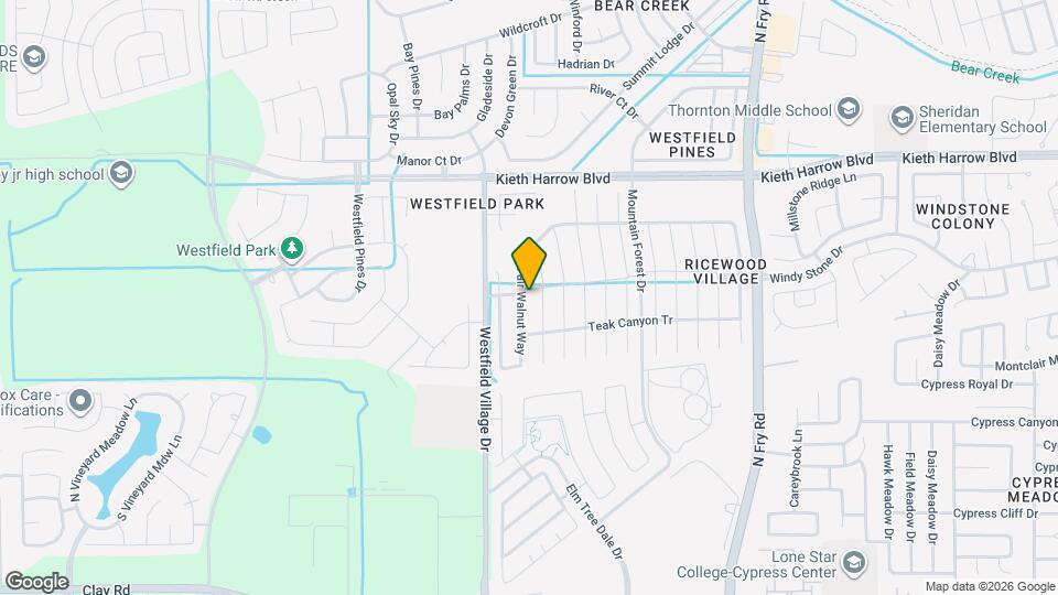 20803 Fair Walnut Way Map and Location Details
