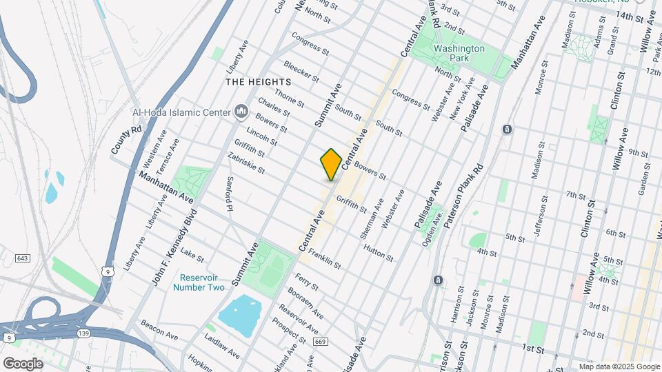 325 Central Ave Map and Location Details