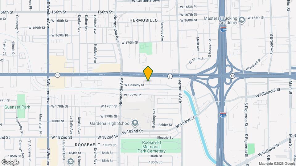 1205 W Cassidy St Map and Location Details