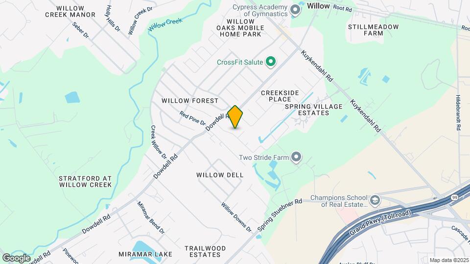 18234 Willow Edge Dr Map and Location Details
