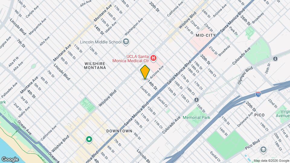 1325 Arizona Ave Map and Location Details