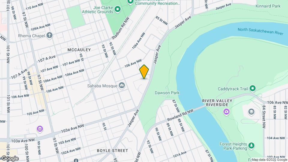9020 Jasper Ave NW Map and Location Details