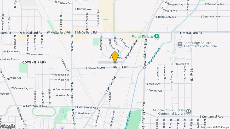 614 E Streeter Ave Map and Location Details