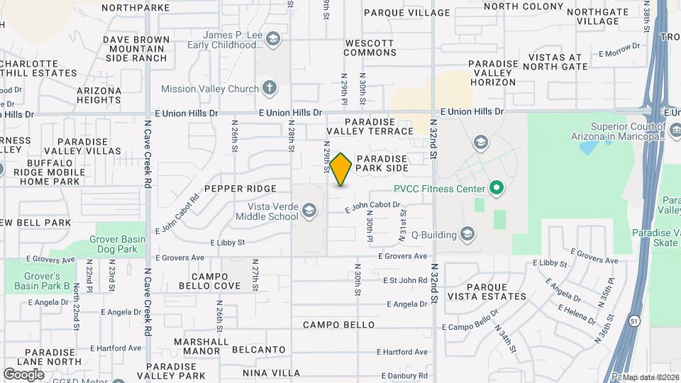 2920 E Michelle Dr Map and Location Details
