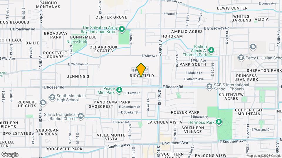1442 E Mobile Ln Map and Location Details