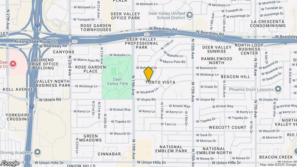 1802 W Oraibi Dr Map and Location Details