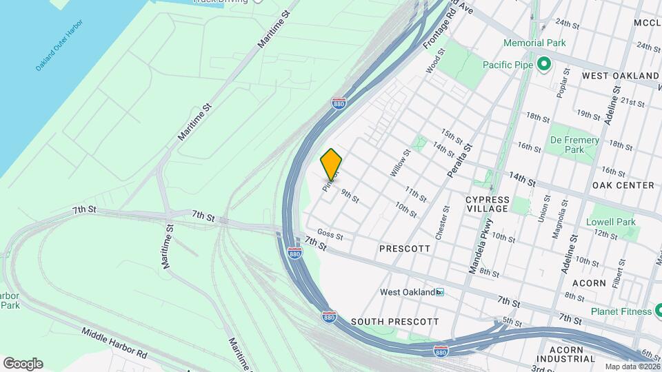 888 Pine St Map and Location Details