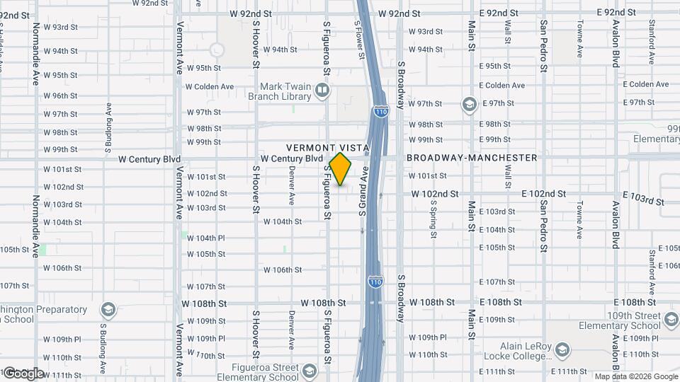 441 W 102nd St Mapa y Detalles de la Ubicación