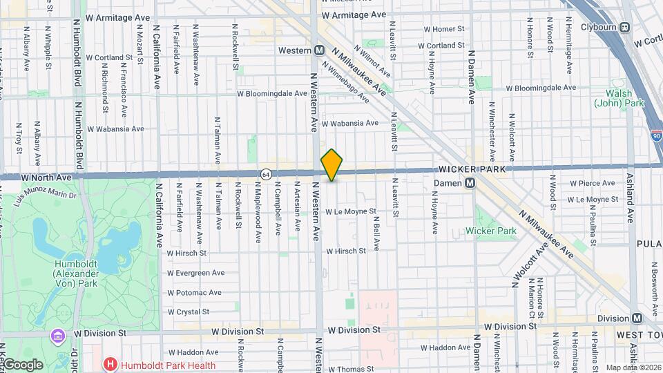 1540 N Claremont Ave, Unit 3E Mapa y Detalles de la Ubicación